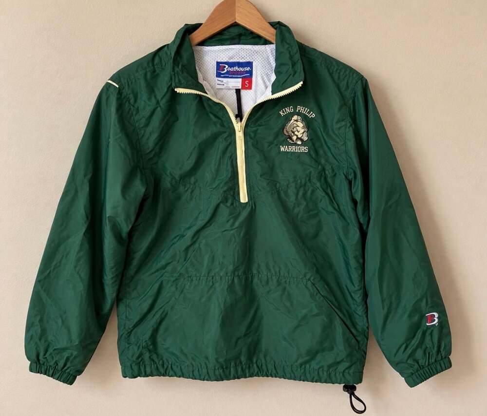 Y2K Boathouse Green Quarter Zip Pullover Streetwear S